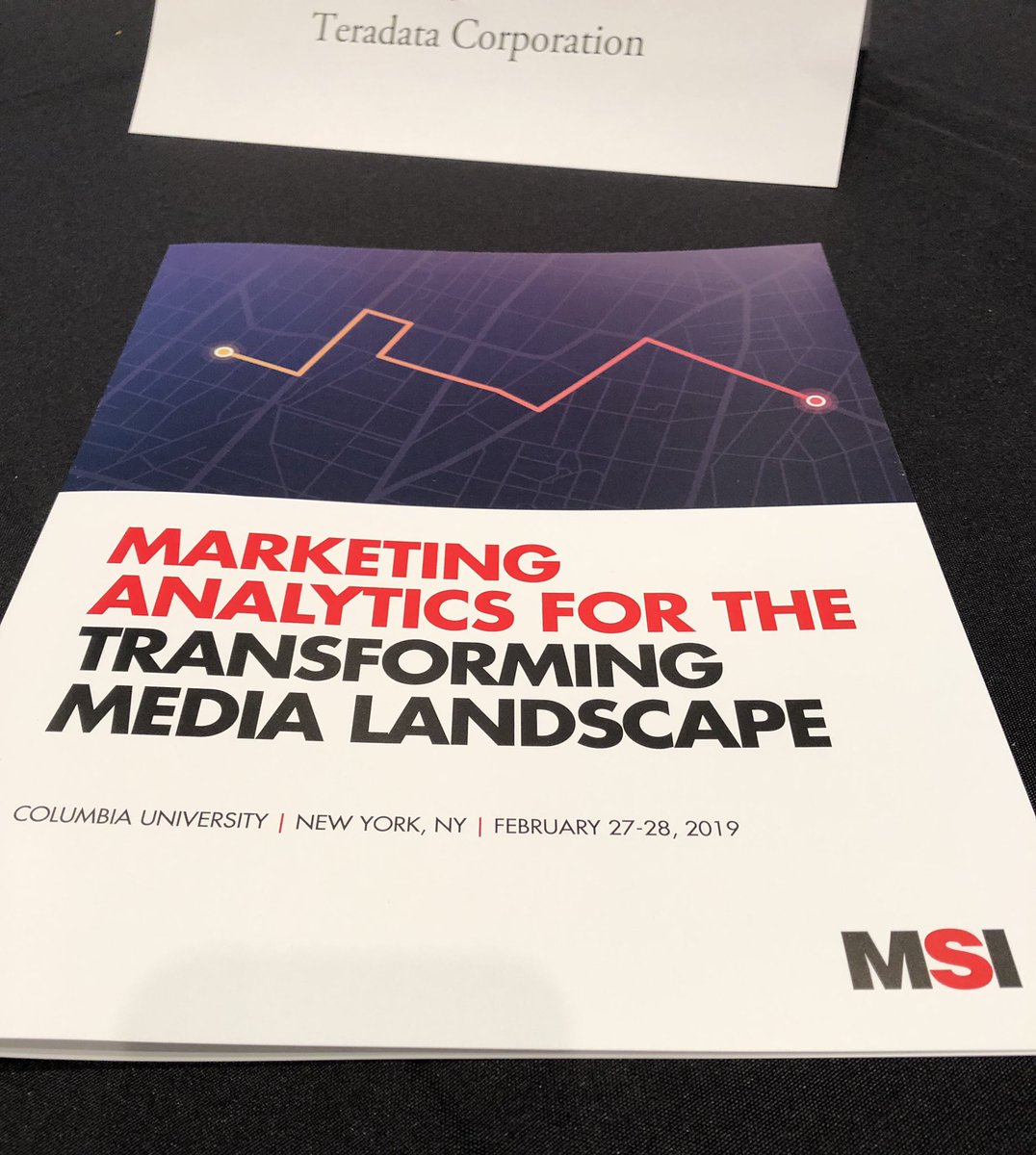 MEGNOLA's tweet photo. @MktgScience Cheryl Toto and Carl Mela kicking off the #MSIconf. “Marketing Analytics for the Transforming Media Landscape” . A topic I happen to have a lot of passion around. #InvestinAnswers https://t.co/HpICT8Re95