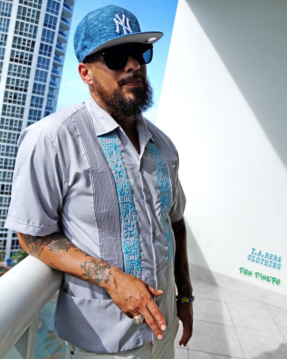 yaberaclothing's tweet photo. Como dice el @DonDinero "NO ME COMPAREN!" 🔥 Introducing the Grey Lux under Turquoise Skies Guayabera Shirt.
✌ 𝗦𝗮𝘆 𝗛𝗼𝗹𝗮 𝘁𝗼 𝗬𝗔𝗕𝗘𝗥𝗔 ❤⠀⠀
𝗕𝗲 𝗜𝗰𝗼𝗻𝗶𝗰 𝗮𝘁 𝘄𝘄𝘄.𝗬𝗔𝗕𝗘𝗥𝗔.𝗰𝗼𝗺
#yaberaclothing #guayabera #greylinen #cubano #buttonup #latino https://t.co/clhKJQJeCR