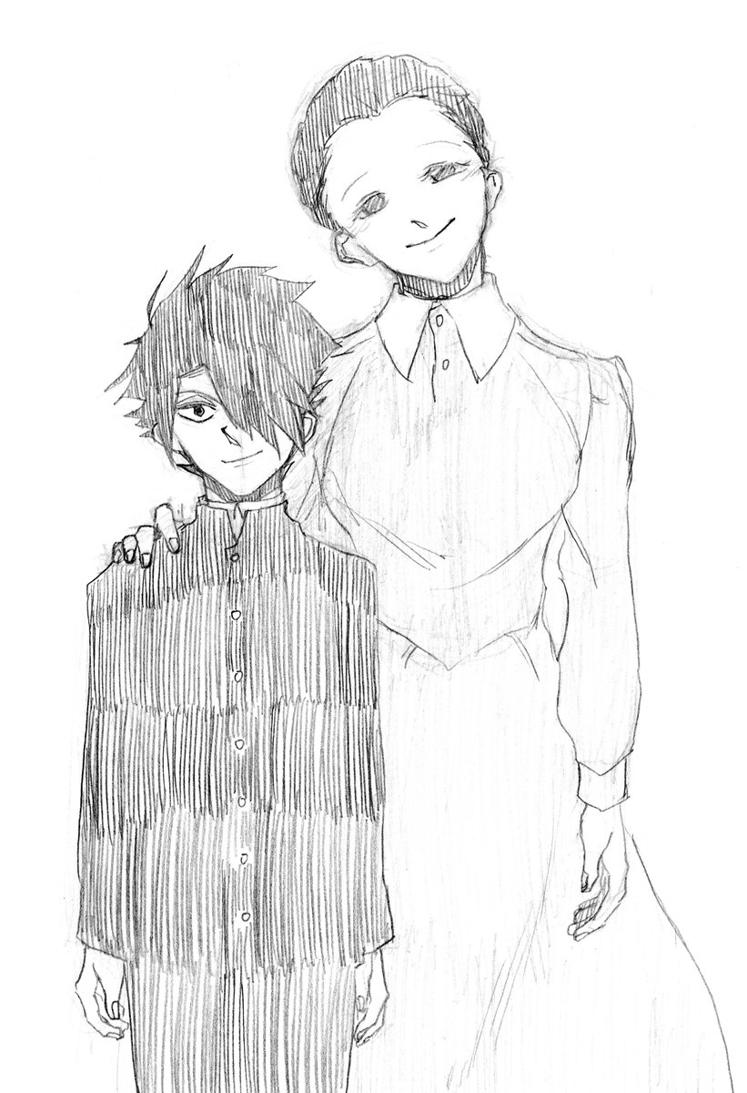 #約束のネバーランド 
#約ネバ 
#ThePromisedNeverland 
現代パロのレイとママ 