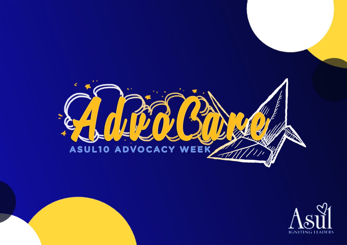 ateneoleaders's tweet photo. One person can make a difference, and everyone who cares enough to try can change the whole world.
This week, ASUL Batch 10 launches Advocare: ASUL 10 Advocacy Week.
#AdvoCare
#ASUL10 https://t.co/HStm9GjMkR