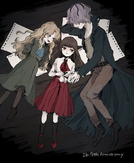 激レア　Ib イヴ メアリー　Mary ブローチ ギャリー(ib) ,イヴ(Ib) ,メアリー(Ib) 「Ib🥀 」|左藤うずらの