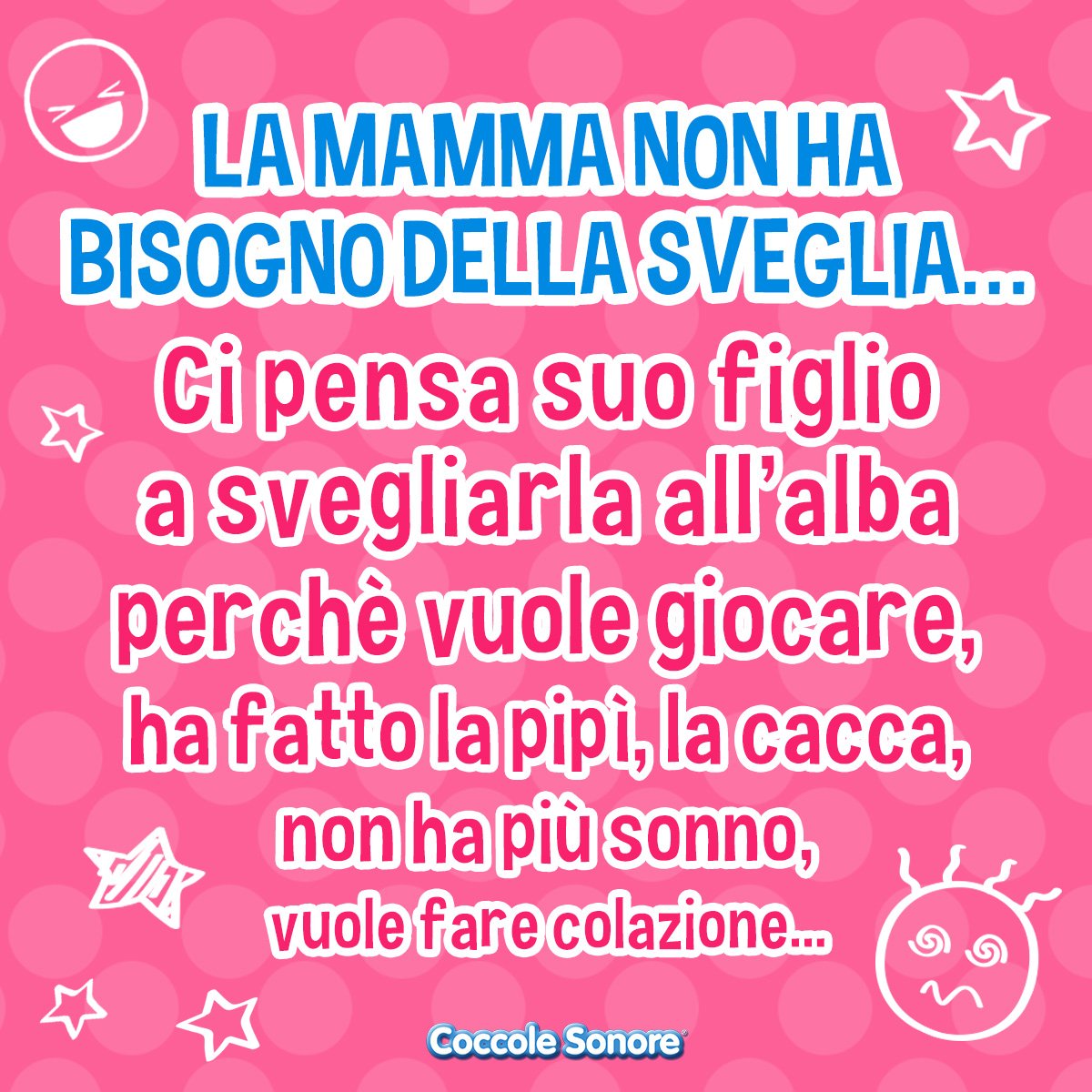 Belli i tempi in cui ci alzavamo al suono della sveglia ⏰, vero mamme?! 😫 #CoccoleSonore #Mom #instamamme #mammeimperfette #mammeoggi #mammeitaliane #vitadamamma #family