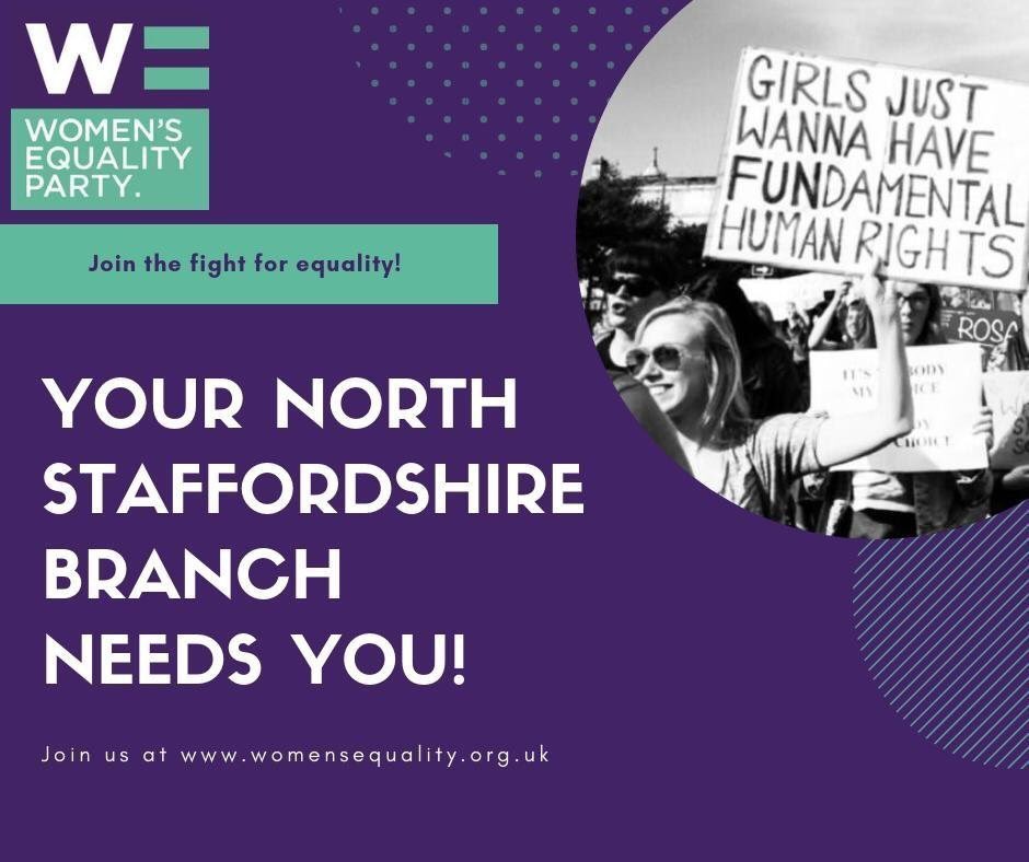 Join your local Women’s Equality Party today by visiting womensequality.org.uk ... because equality is better for everyone #StokeonTrent #Staffordshire #NewcastleunderLyme #NorthStaffs #Stoke
