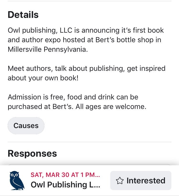 Join us Sat, March 30 at 1-4pm at <a href="/bertsbottleshop/">Bert's Bottle Shop</a> ! Meet #authors talk #publishing and get #inspired 🦉