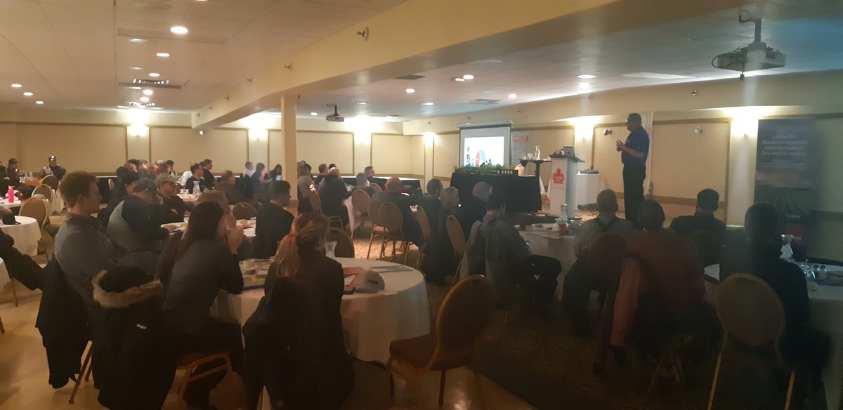 Flynner06's tweet photo. Day2 at #TechnicalLaunchMeetings in Portage La Prairie. Thank you to all customer who attended to learn about New 2019 #Innovation @BASFAgSolutions #InVigorRate #InsureCerealFX4 #FacetL #HeatComplete https://t.co/kWlbu2RWjC