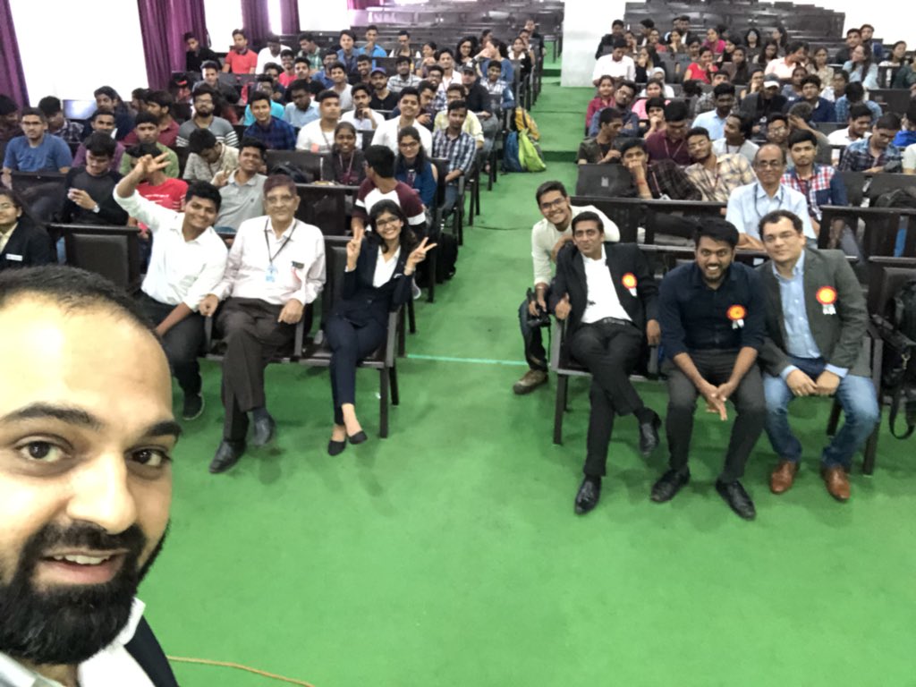 gauvbatra's tweet photo. #DigitalIndia requires a lot more of people to be educate on #CyberSecurity, i am trying to do my bit. An awesome weekend spend by educating 450+ students and professionals  about #Phishing #spoofing #Ransomeware #NevershareOTP #BamaCampaign #Cyberfrat https://t.co/JAVtuPdhf8