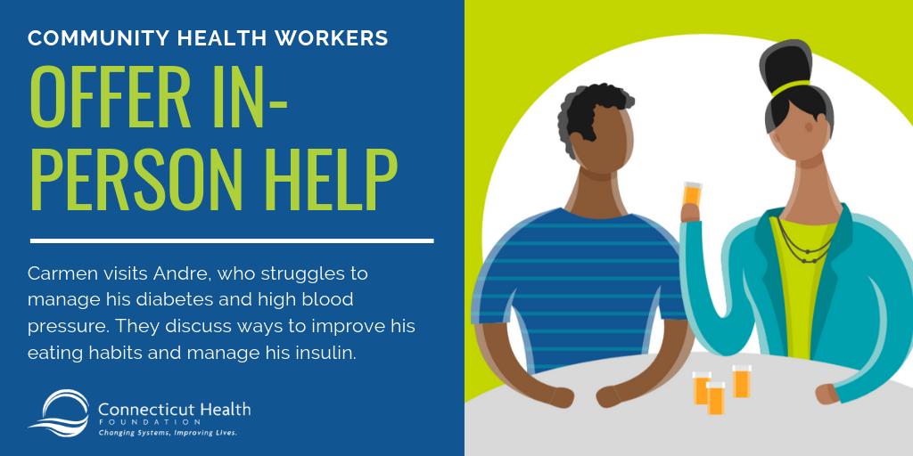 CTHealth's tweet photo. One of the many roles that community health workers play. #CHWsworkCT
Check out all the other hats worn by #CHWs in our newest infographic >>> https://t.co/ARWTcSZGE6 https://t.co/k42ootfa8H