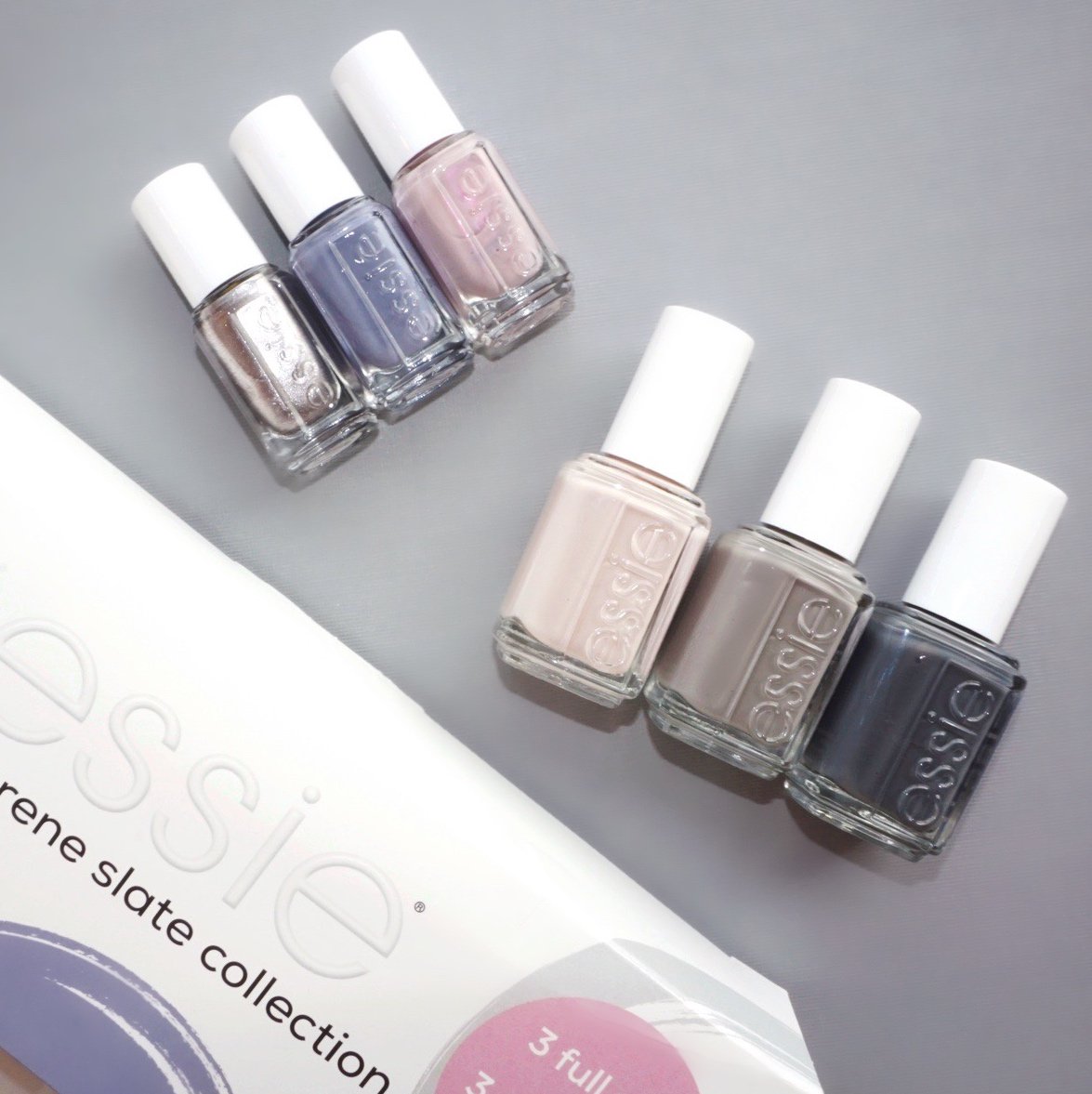 essie's tweet photo. time to get into a serene slate of mind... head to @costco to grab this exclusive kit featuring 3 full-size and 3 mini essie shades: #gadgetfree, #toneddown, #wirelessismore, #mindfullmeditation, #sereneslate, and #onmute.
https://t.co/YiN4Qh4r3r https://t.co/w05Mont4aR