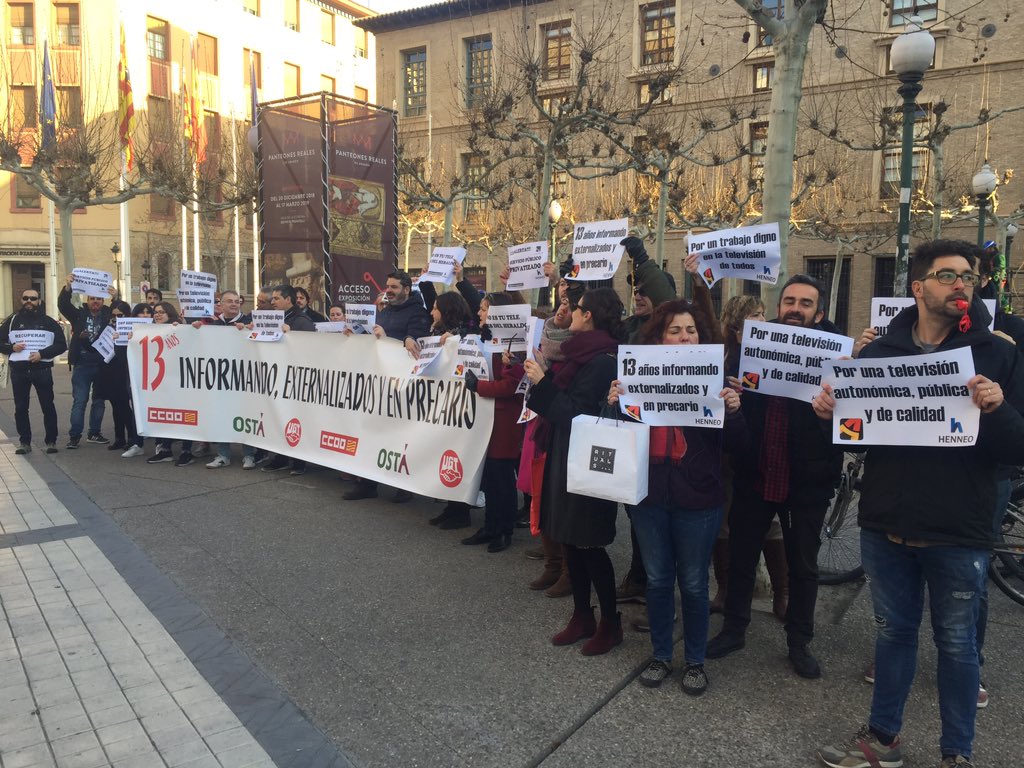 comiteCHIP's tweet photo. Como simples “ayudantes” de una empresa privada que suministra contenidos a @aragontv, resulta que mañana, al menos, 1 de cada 3 trabajadores de Chip no podremos hacer huelga de dos horas. Son los servicios mínimos, que dicen, ha decretado el @GobAragon. Porque este comité 1/2 https://t.co/BSrLq5XNXB