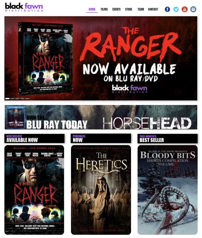 Check us out online at blackfawndistribution.com 
For Filmmakers. By Filmmakers. 
Support Indie Films 🤘🎥