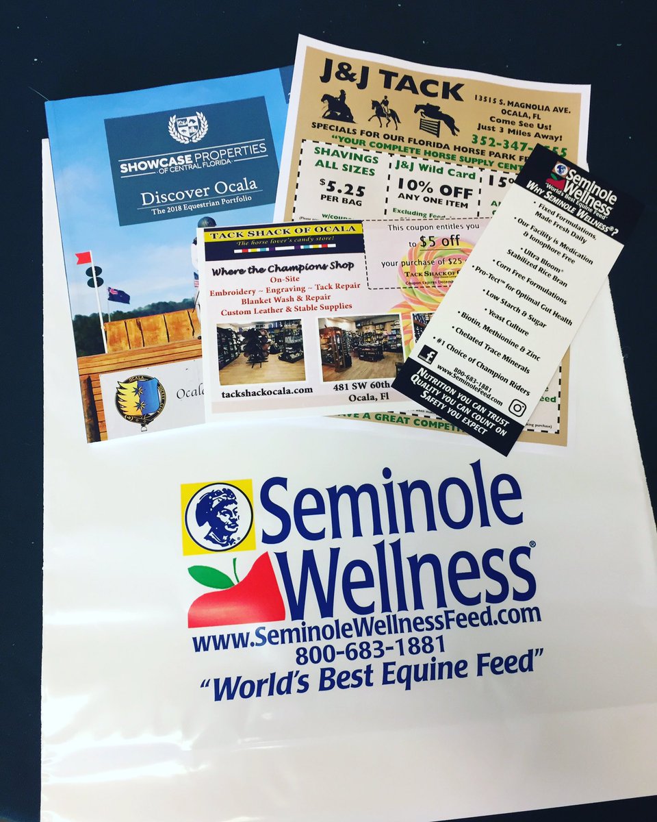 Stuffing bags for the Ocala Winter II Horse Trials! It has coupons, flyers, and books from some of our sponsors! @tackshackofocala, Inc ,<a href="/SeminoleFeed/">Seminole Feed</a> ,<a href="/JJTackShack/">JJ Tack Shack</a> , and <a href="/ShowcaseOcala/">Showcase Properties</a> !!!