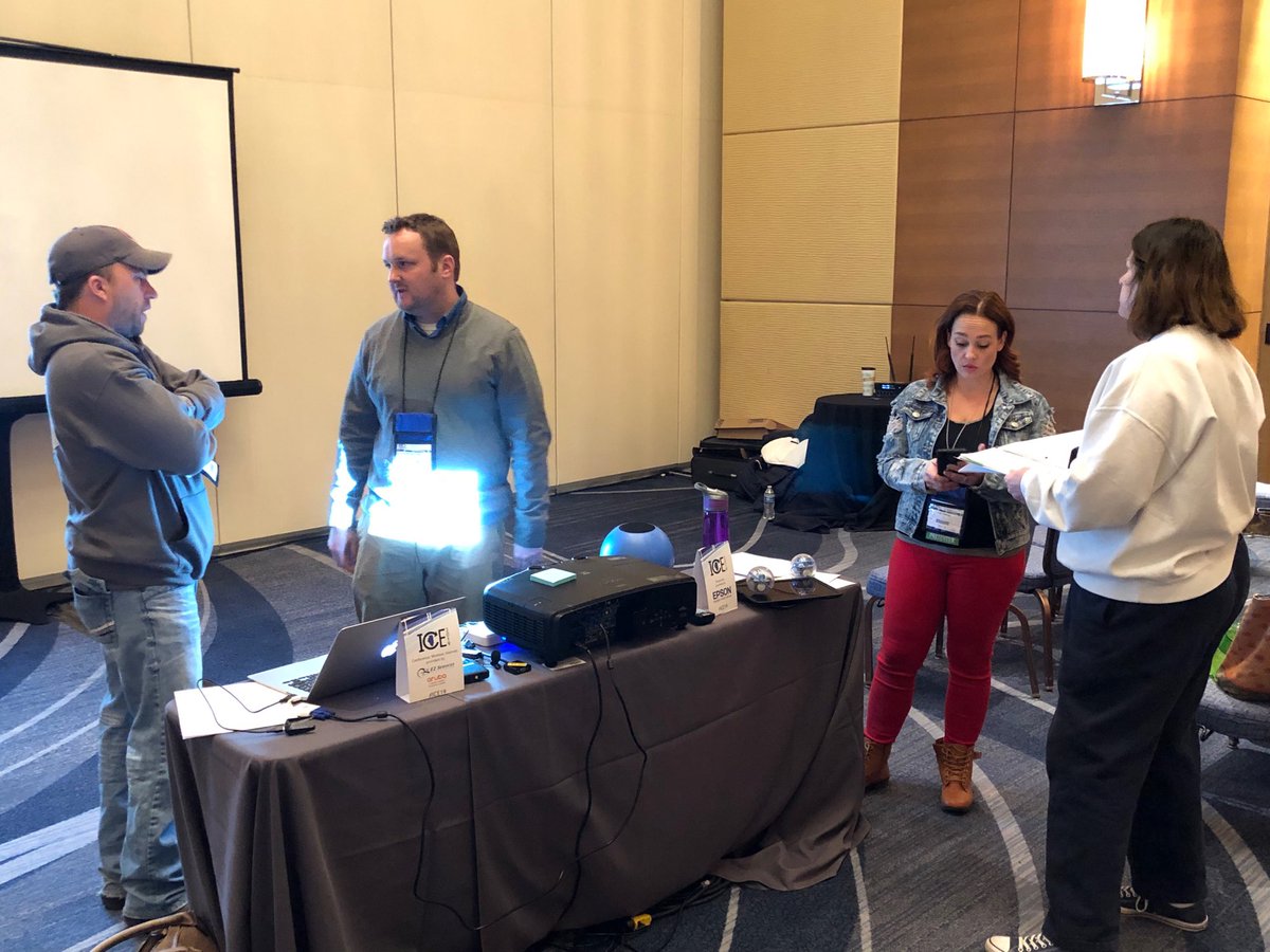 Amazing CCSD93 teachers answering questions with technology directors on how their coding class works at Jay Stream and Stratford. middle schools. Their presentation was a hit at the ICE19 Conference. Lisa and Kevin, I am truly proud of you!