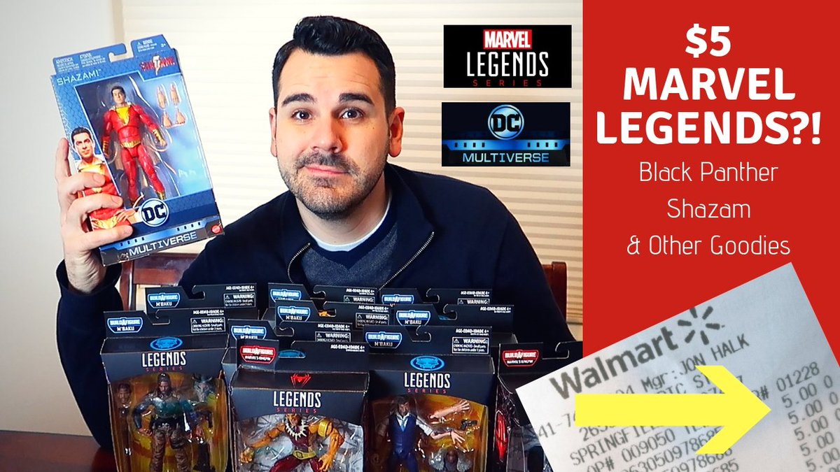 CollectnConnect's tweet image. Check out some fun things like $5 dollar Black Panther Marvel Legends, Kingpin wave scores, the DC Multiverse Shazam Figure, and a couple other goodies. youtu.be/4XCbT-EiRgY