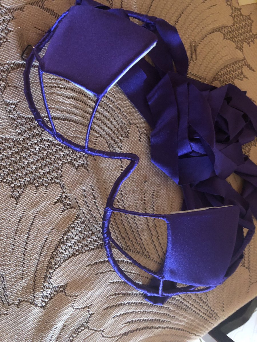 MsChryssieE's tweet photo. #CaribbeanTwitter Anyone here or on their way to #TrinidadCarnival and is in need of a #wirebra, I got two remaining. Purple is a D cup and Red is a C cup. You can get them as is or decorated. https://t.co/mgPmVWWmxQ