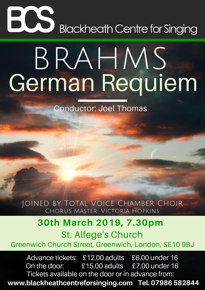 BlackheathSing's tweet photo. Looking forward to performing this choral classic next month at @StAlfegeChurch in Greenwich. Tickets available on our website now. https://t.co/ehAocs2iwF