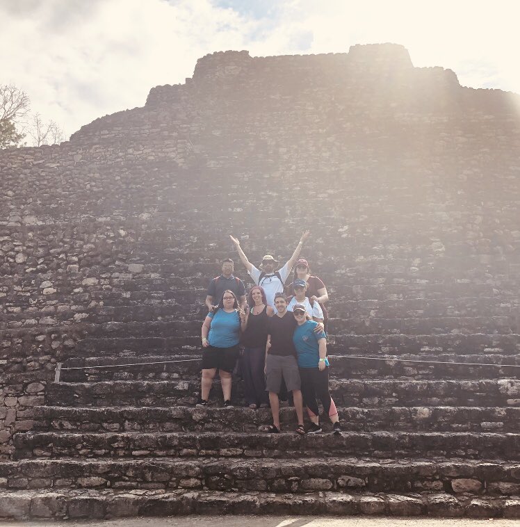 maris_207's tweet photo. This trip has been amazing so far but I don’t think anything will ever be as amazing as this Mayan ruin trip. So thankful to have done it with these people ❤️ @Mrs_ARockstar @ObiWanCantSeeMe @RobGivenchy @gallymero @xtargayryen @whyyougottaask #chrish https://t.co/OZICg6SalE