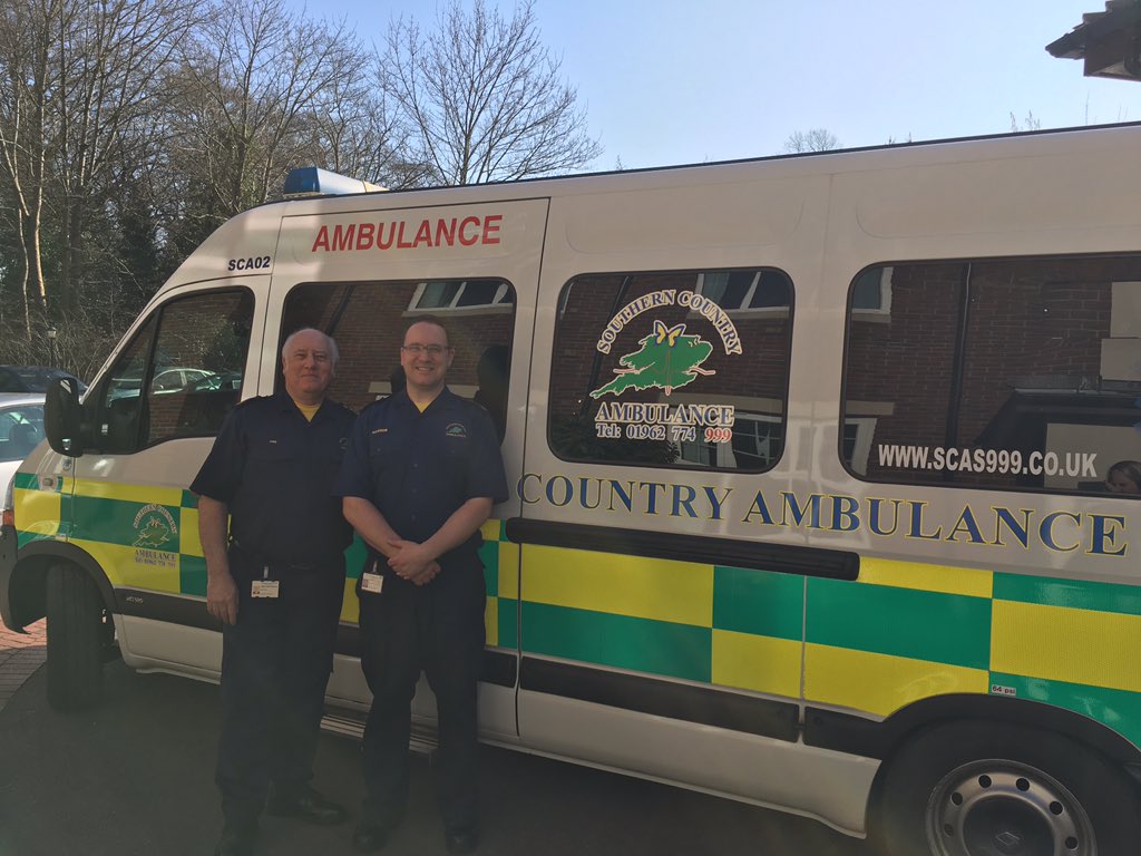 DawnSadler15's tweet photo. Thank you Jim &amp; Darren @S_C_A_S_ for arranging ambulance transport for our new resident today. Always so #professional #friendly #caring #servicewithasmile @SunriseSrUK #sunriseofwinchester https://t.co/oiRfad36Dv