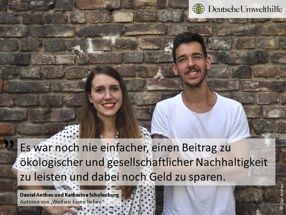 Am Mittwoch hat die #Fastenzeit begonnen und wir haben unser großes #Verschwendungsfasten gegen Lebensmittelmüll gestartet. @dananthes und Katharina Schulenburg unterstützen uns. Auch du kannst noch mitmachen! Melde dich hier an: l.duh.de/y5oda #lebensmittelverschwendung