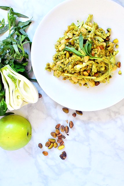 Celebrate #WorldPistachioDay with Kamut and White Bean Salad w/ #Pistachio Green Goddess Dressing! Healthy, filling and delicious! Get the recipe here:   bit.ly/2T4JXFE