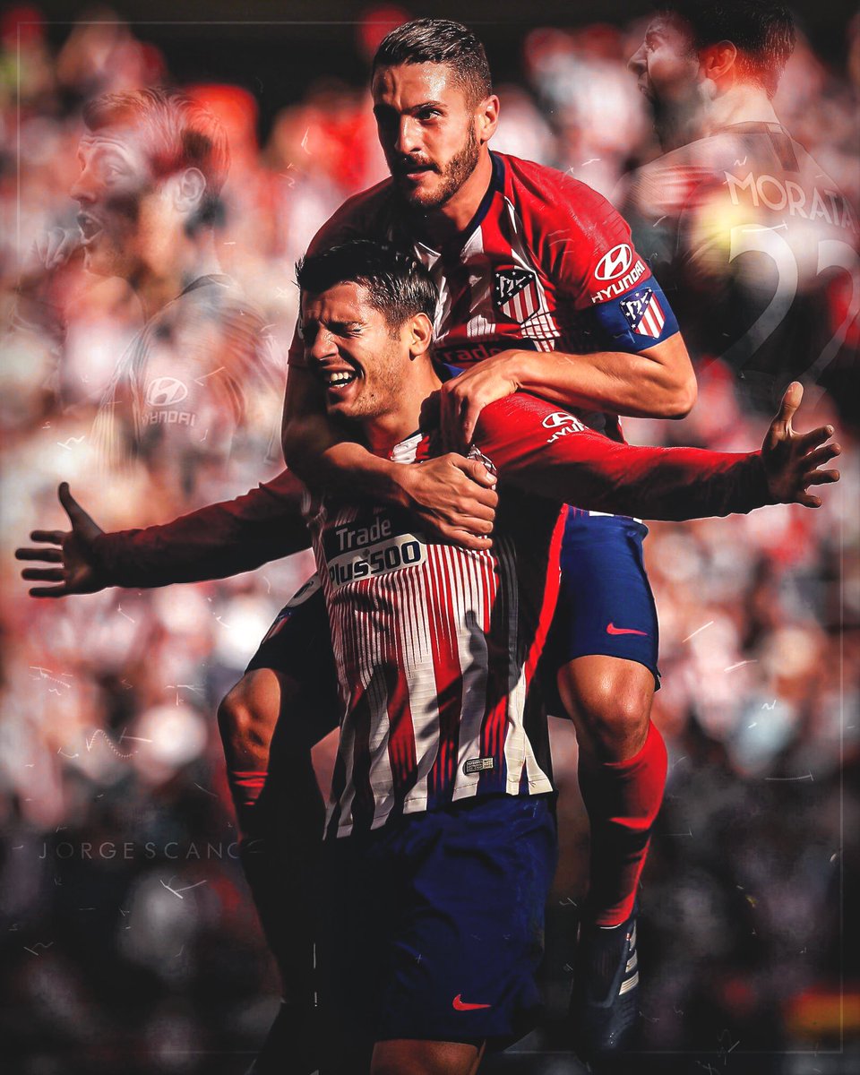 Jorgescano's tweet photo. Y a la tercera fue la vencida! 😍
En sus primeros 5 partidos @AlvaroMorata ha provocado 2 penaltis, dado 1 asistencia y anotado 3 goles. Dejando de lado las decisiones arbitrales es un muy buen comienzo como rojiblanco 🔥🔴⚪
📸 https://t.co/oZfrUXXfr7
⏬ https://t.co/amEVrdSXHa https://t.co/wzysJez2zo