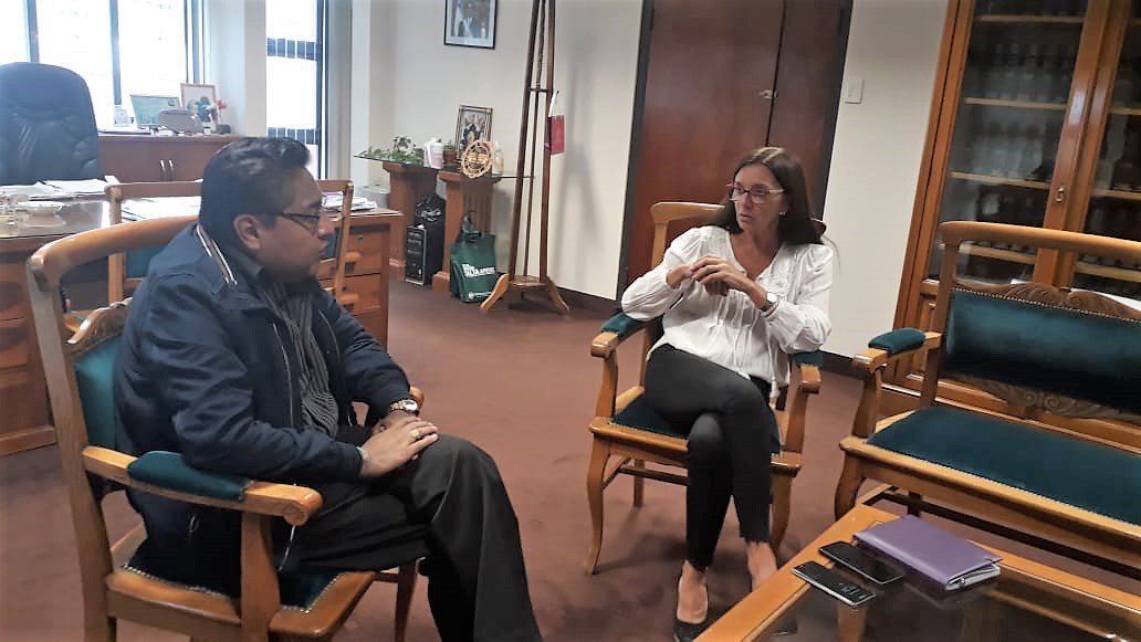 Planificamos con el intendente del Tolar Grande la inauguración en agosto de la escuela secundaria, "actual N° 5193", para el ciclo lectivo correspondiente al régimen de verano 2019- 2020. El edificio fue construido por el municipio para anexar aulas a la escuela.