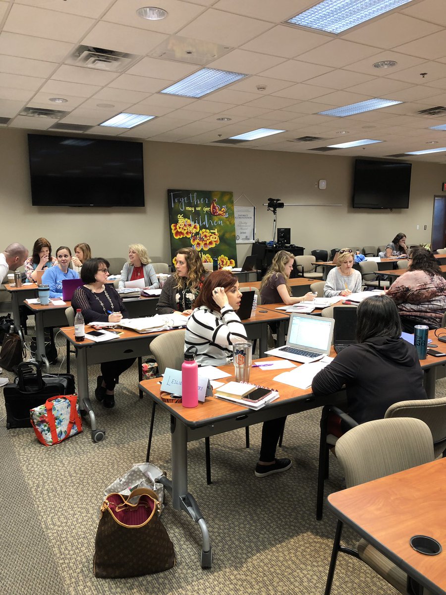 #NBCT candidates <a href="/madisonschools/">Madison City Schools</a> and mentors collaborating to analyze and work on the rigorous National Board process. Amazing conversations about great teaching! #MCSlearn