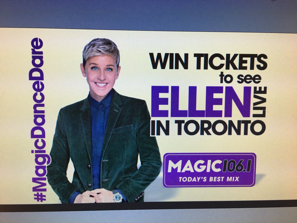 magic1061's tweet photo. Who wants to #win #MagicDanceDare #ELLEN #Magic106 https://t.co/2MgcC2Zp5r