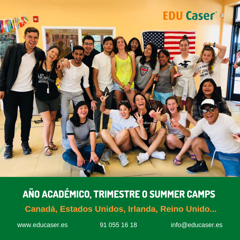 EDUCASER_'s tweet photo. #Educaser, el proyecto de educación internacional de #Caser para que nuestros hijos estudien en el extranjero. Canadá, USA e Irlanda son los destinos más demandados. 4º de la ESO y 1º de Bachillerato los cursos preferidos. Toda la información en https://t.co/zENi8WoQ6g https://t.co/whIXtBUpMa
