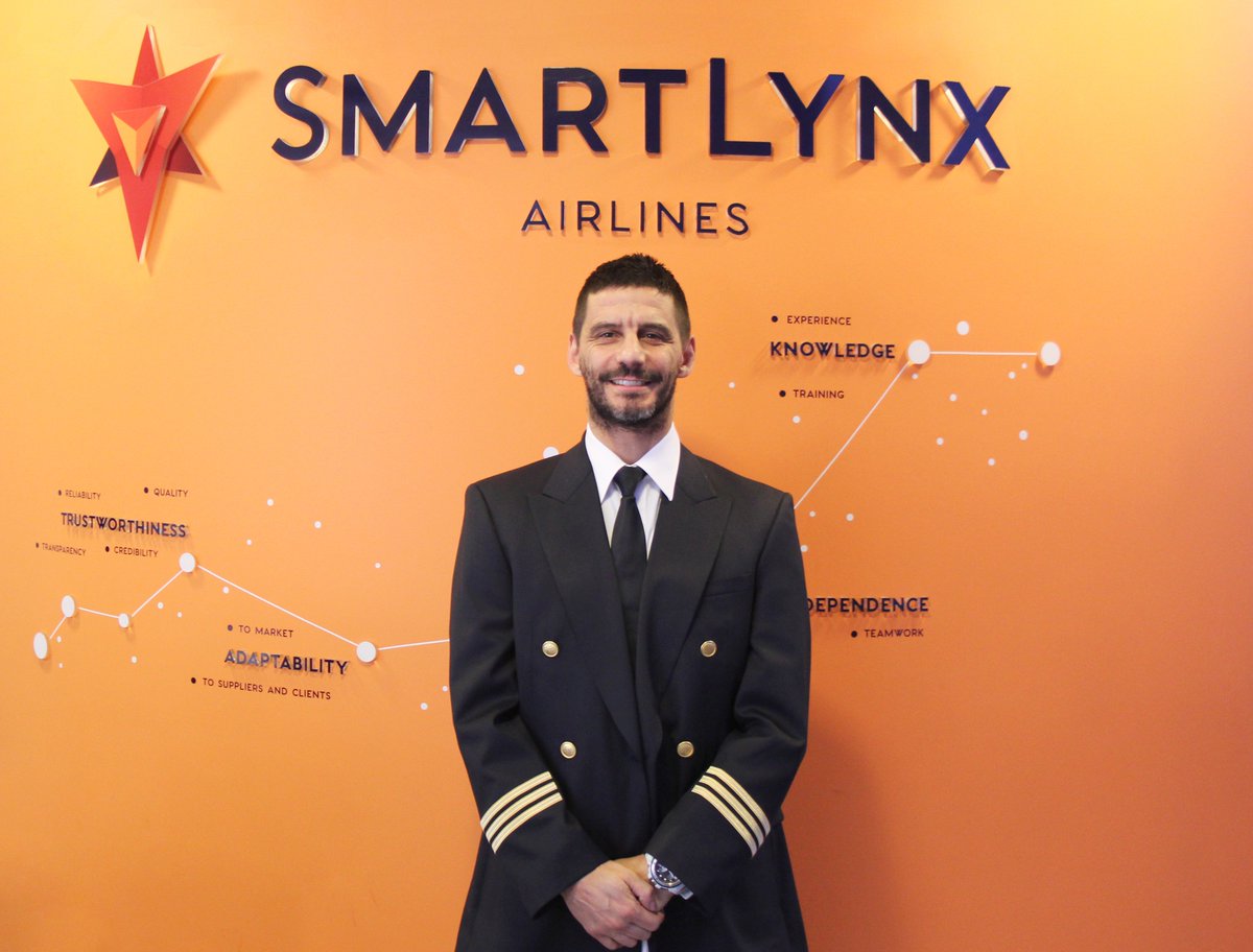 BAATraining's tweet photo. "My natural choice was BAA Training" says our alumni Patrizio about us. 
Read more about Patrizio experience and find out about @SmartLynx cadet program on the website: https://t.co/xo3ohbL2z7 
#airlines #pilotraining #baatraining #pilot https://t.co/blIpIAsb4v