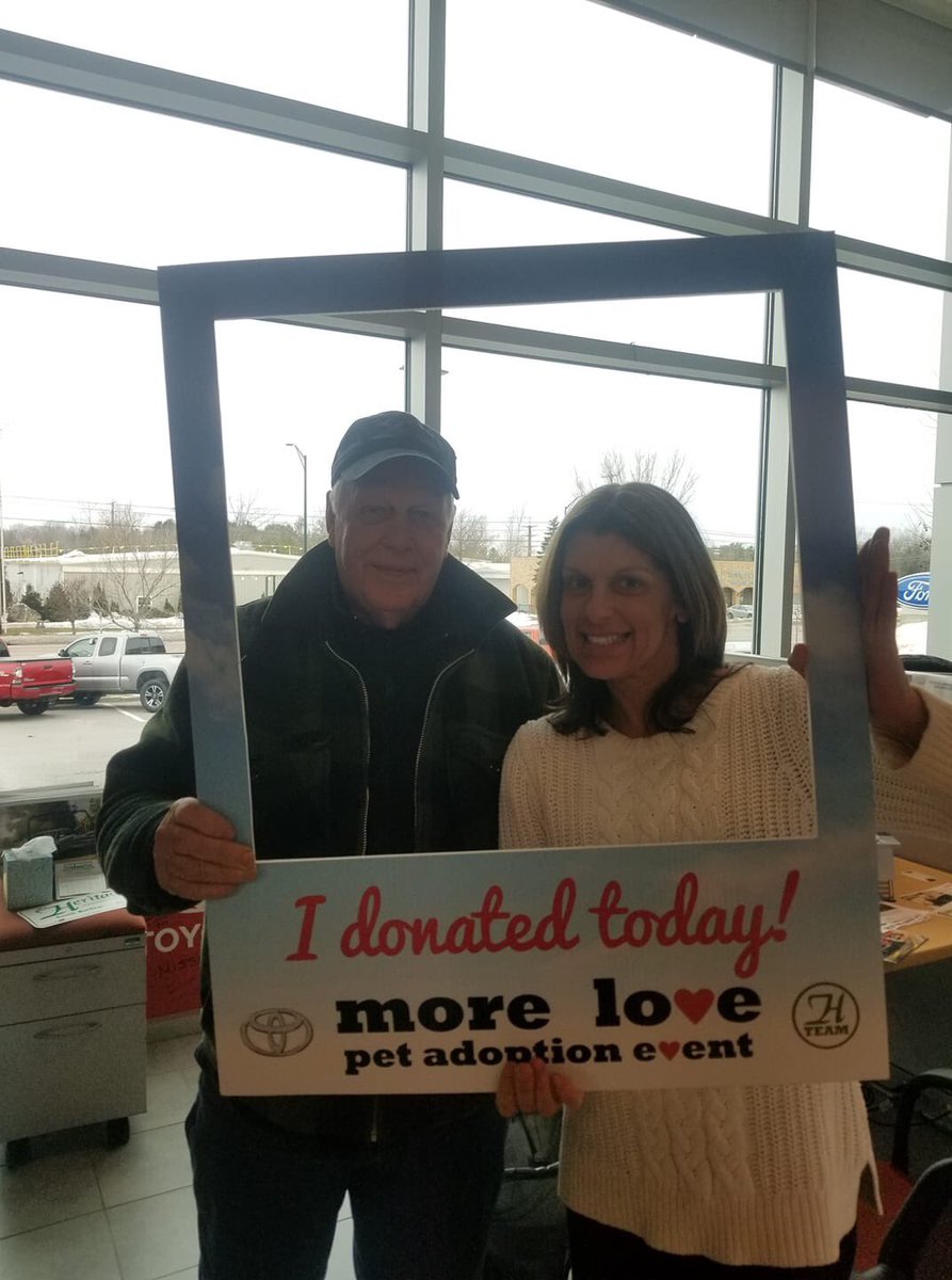 MeganToyotaVT's tweet photo. Last few days of our More Love ❤️ Pet Event! Come buy a car and support animal rescue at the same time! We are donating to 4 needy agencies for every vehicle we sell. 2 days left! ⁦@HeritageToyota⁩ #adoptdontshop https://t.co/IrARJchtcQ