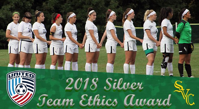 theSVCAthletics's tweet photo. .@SVCWS Soccer Collects 2018 USC Silver Team Ethics Award... #LetsGoSVC
Read more: https://t.co/hEYpEviXoU https://t.co/n6EgWoIPFF