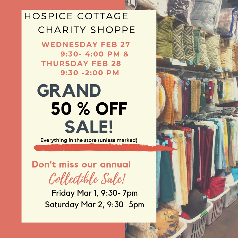DeltaHospice's tweet photo. Our little shop that funds most of our programs is having its one annual event! https://t.co/17JXPYuZxu