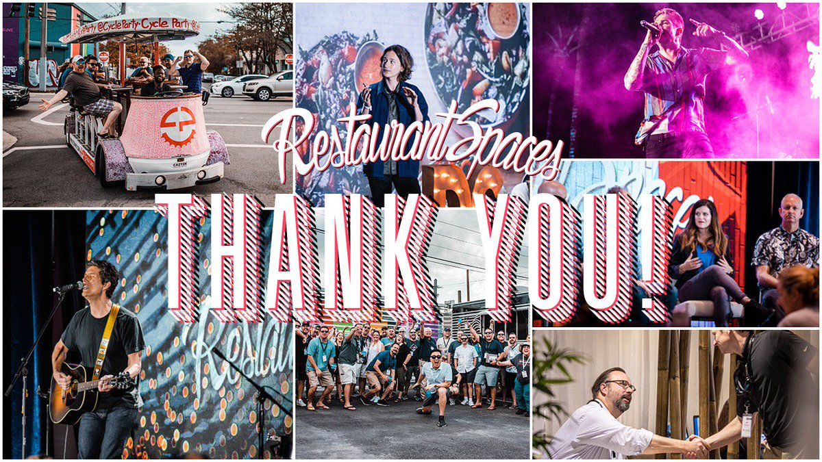 RestrntSpaces's tweet photo. Massive THANK YOU to everyone for spending the last few days with us, sharing ideas and forging new friendships #RestaurantSpaces https://t.co/w5IiFUIX0O