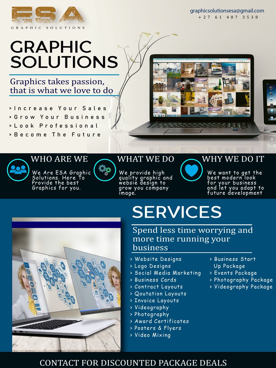 RaygioSa's tweet photo. Would you like to spend less on Digital, Printed or Social Content? 
Build a long term relationship with ESA Graphic Solutions and receive month to month graphic content for as little as R200 per month.
https://t.co/fAXDPoLAQs
#receivers 
#graphics 
#printing 
#less 
#5why https://t.co/MZQroPr2kT