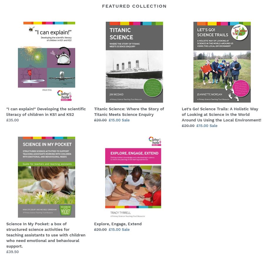 We are pleased to share that we now have an #OnlineShop! Click to browse our resources, and discover our special, 21st birthday #discount on some of our popular materials; plus, new releases! 😊

mailchi.mp/0f12c069f6ce/p…

#PriSci #TeachingMaterials
