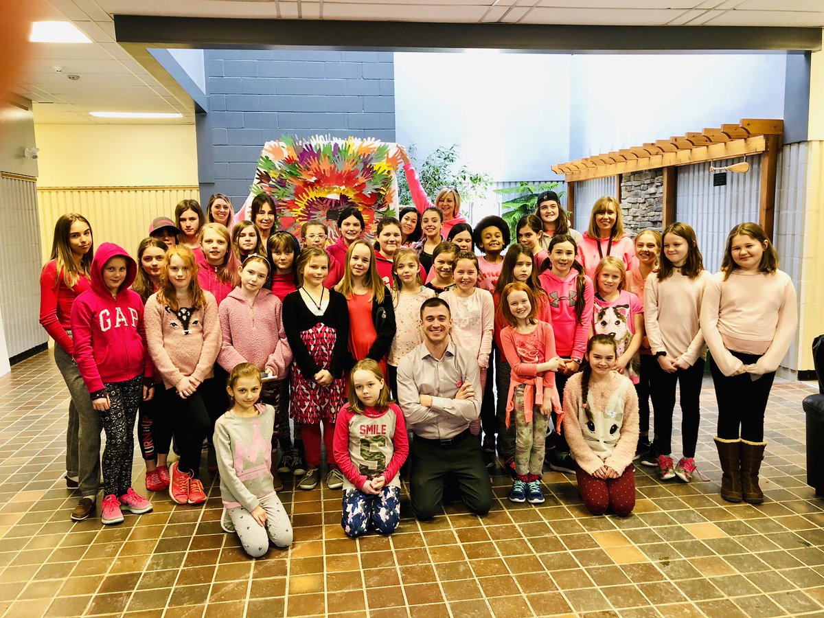 mshicksteaches's tweet photo. Celebrating Pink Shirt Day @JDHodgsonES.  Let’s spread kindness! 
#choosekind
#TLDSBlearns 
#FeedAllFour 
@pinkshirtday https://t.co/sS6Za6j78C