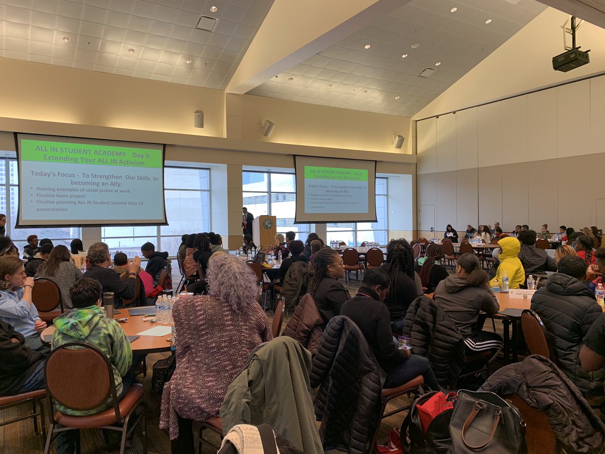 SSTRegion3's tweet photo. All In Student Academy Day 3 at Cleveland State Univesity! Talking about extending your activism. #sst3 #sst5 #ALLIn4equity https://t.co/cWDHHWKQnj