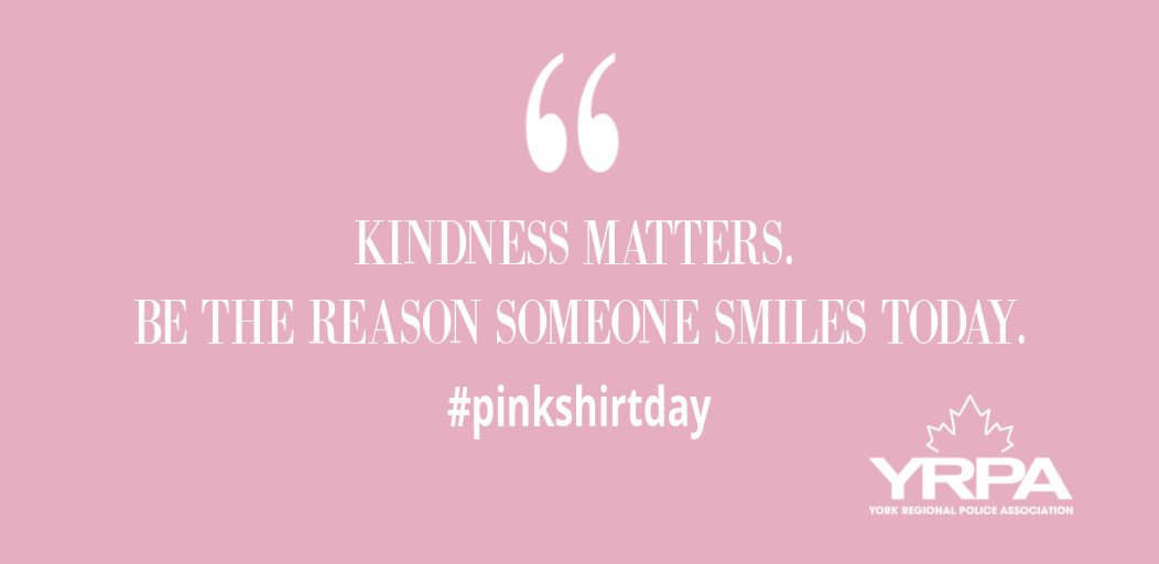 Today is #PinkShirtDay!