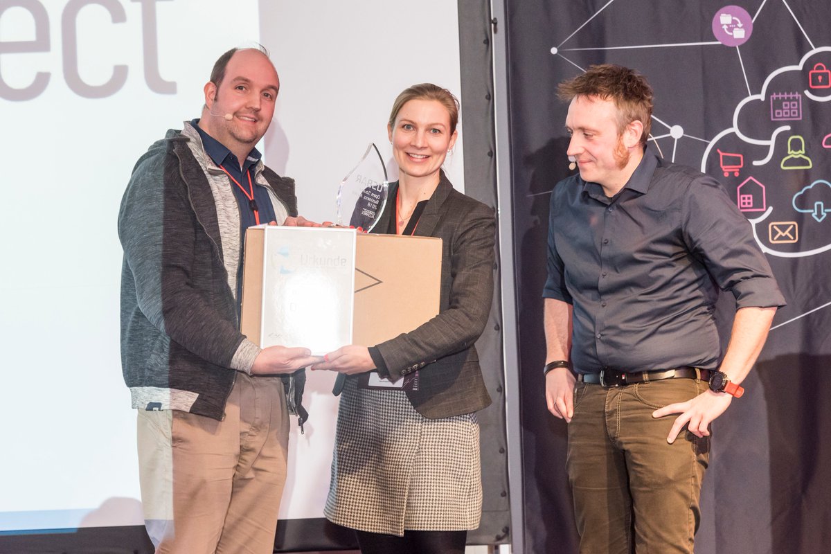 openproject's tweet photo. We are proud to win the SILVER OSCAR of the #opensource scene – the Open Source Business Award (#OSBAR) of @osballiance.
The price was nominated during the #UniventionSummit2019 from @univention. Thanks for the great price sponsored by @TUXEDOComputers!
https://t.co/l5VEdwT46x https://t.co/nlOIKIxH4W