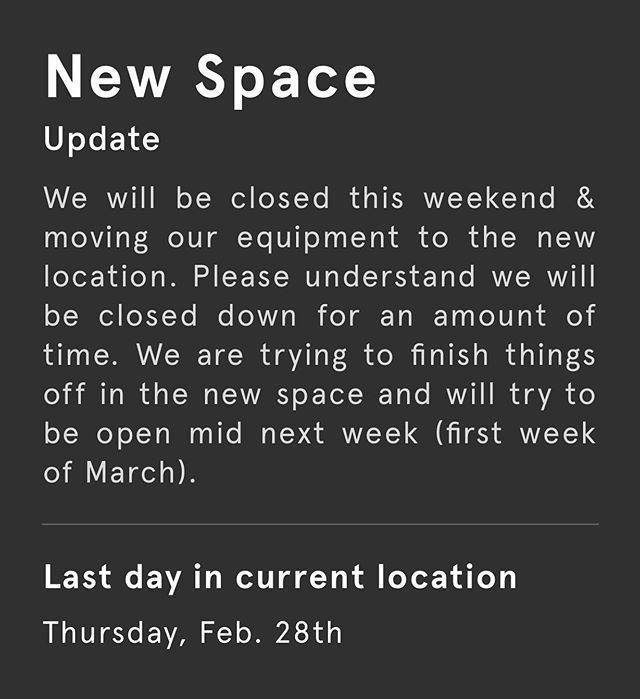 ccs_alpine_tx's tweet photo. New Space Update: We have come to the end of our time in our current location, please spread the word today &amp; tomorrow we will be open but Friday &amp; Saturday we will be closed.
.
We are moving over the weekend and trying to open mid next week, thank you a… https://t.co/m8NBQ8lSlJ https://t.co/9QwHZyiu9W