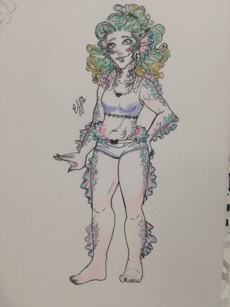 Zombie_octopus's tweet photo. Drew my sweet strong girl Effie and gave her a colour scheme finally!
I can't wait to design her clothes and armour ๐โจ
#Dnd #dnd5e #Triton #cleric #umberlee https://t.co/xRZqHQUiPs