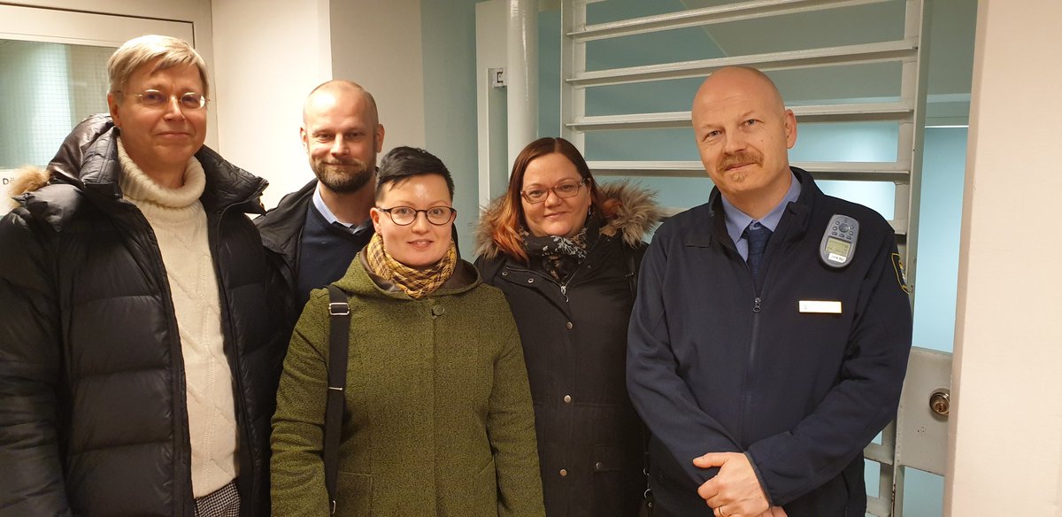 Sharing experiences between the international units of the Finnish and Swedish prison and probation services and visiting Storboda Prison. Thanks to @Kriminalvarden @rikosseuraamus #nordiccooperation #prisonandprobationservice