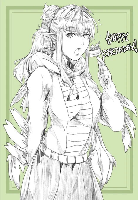 Tiki birthday sketch! #FEHeroes #FEヒーローズ #Tiki #チキ 