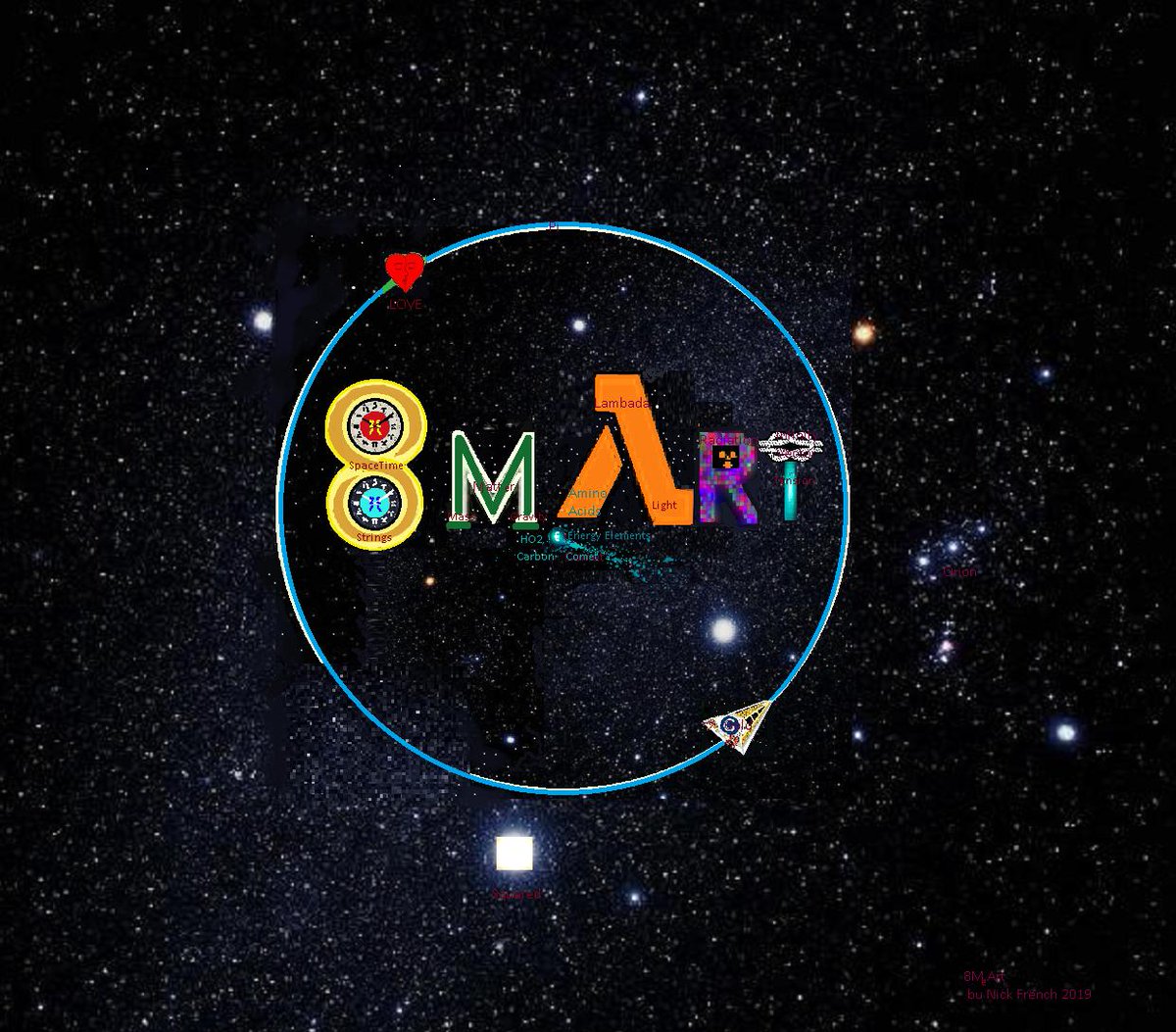 This might be a classic case of me playing smart but not being clever but, here is what I came up... 
Unfortunately I 8 Me Art... Not to smart but i was hungry...