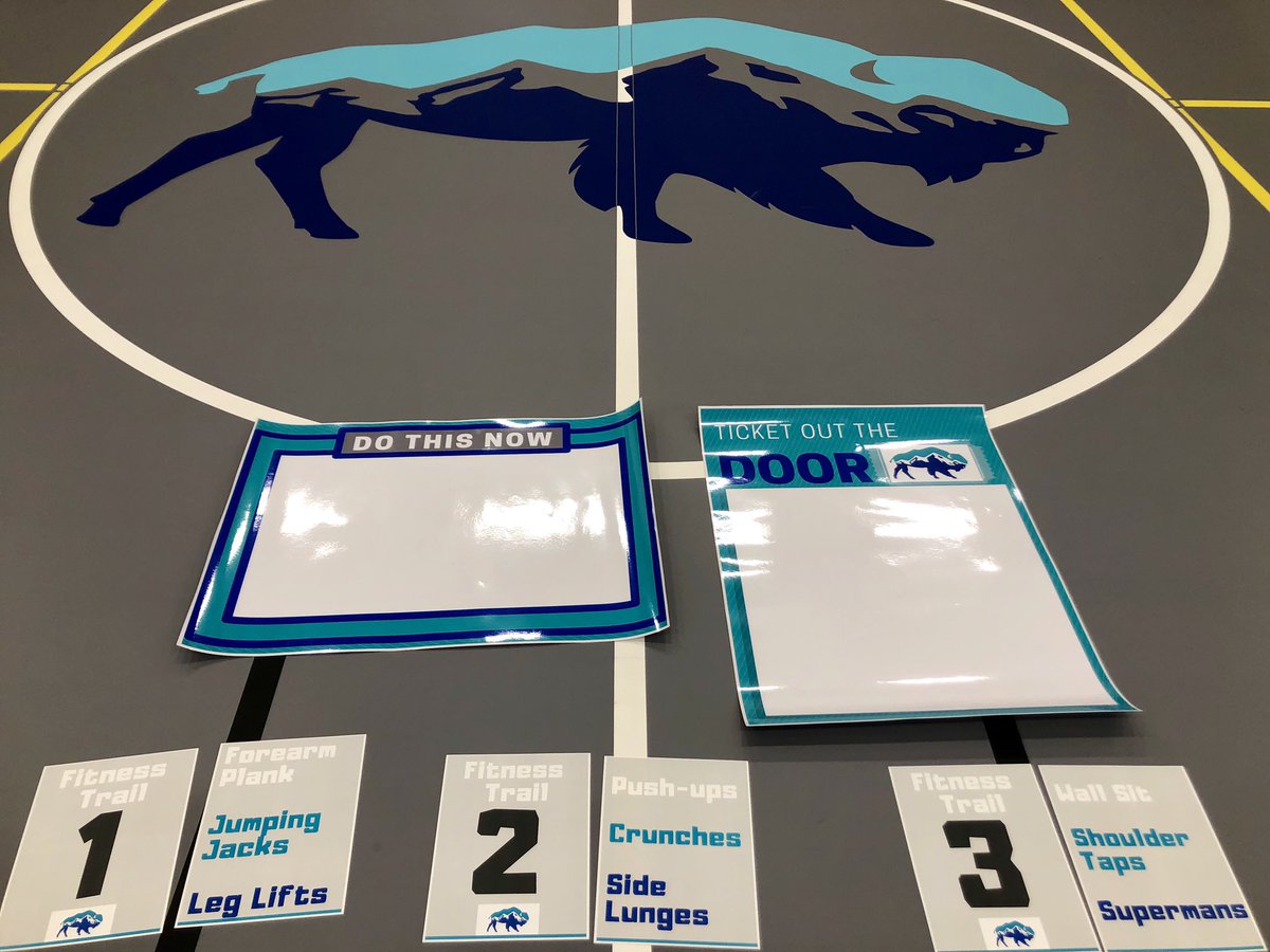 FitQuips's tweet photo. New classroom signage going up today! #instantactivities #instantwarmup #ticketoutthedoor #formativeassessment #formativereflection #maximizeinstruction #thvthrive @CoachGallas https://t.co/SAcIDt35A9