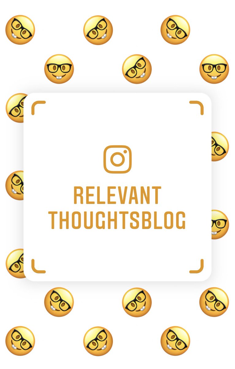 RelevntThtsBlog's tweet photo. RelevantThoughtsBlog now has an Instagram page! https://t.co/7fKt0hdChd