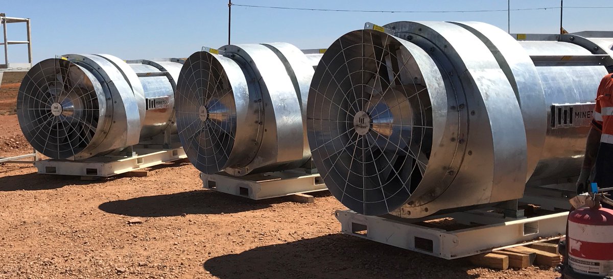 im_mining's tweet photo. .@Minetek_com's patented #secondary #mineventilation system offers greater #power savings & control for #underground #mining: the high output #AxialFan system uses a Mine Air Control system to maximise return from #PerformanceonDemand units #futureofmining https://t.co/tDkO4PXVmJ https://t.co/dD9hqKWvUP