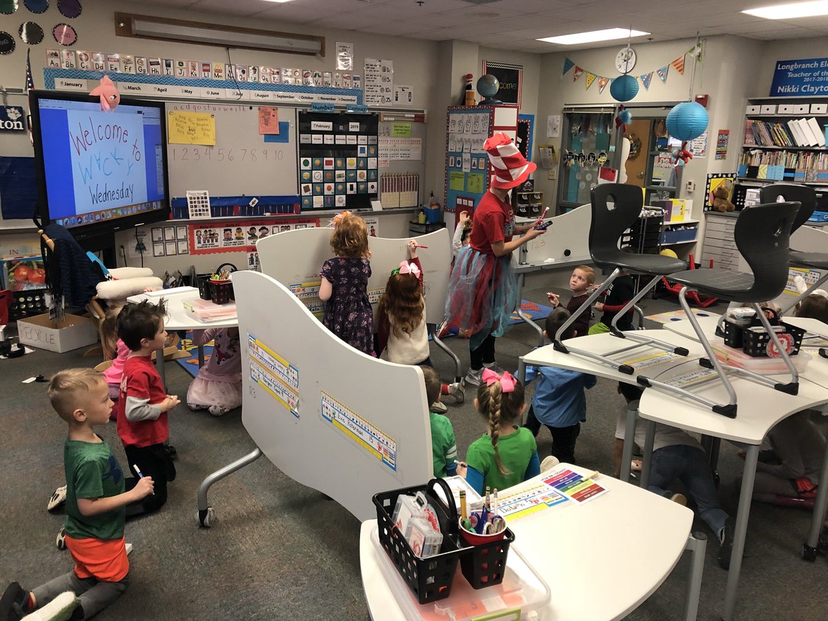 mrslaurenbenner's tweet photo. Kinder is using their new furniture in innovative ways for Wacky Wednesday @Longbranch_Elem #MISDmoveit #MISDProud https://t.co/AB4on0Kuth