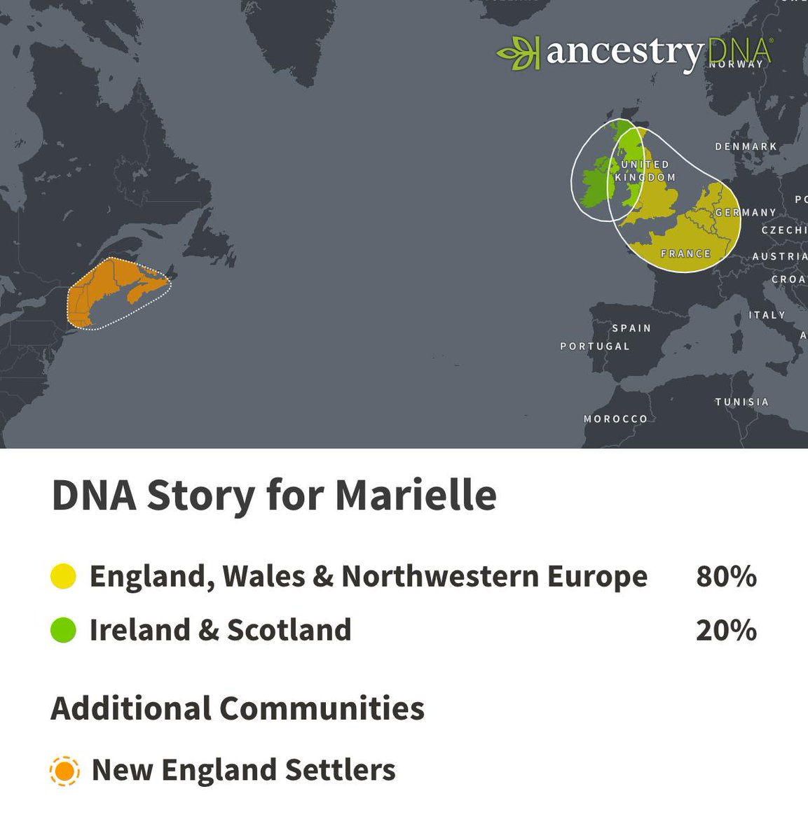 Check out my #AncestryDNA results! Find your own story at AncestryDNA.com