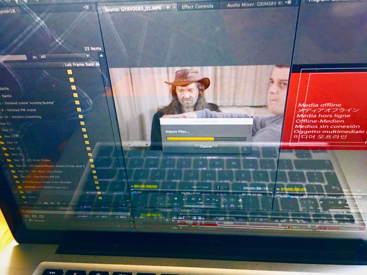 YellaBellyFilms's tweet photo. #filmmaker #transferring #edit from #fcp7 to #prempro #grimsbyrv #excited #epic #shortfilm #shortscififilm #scifi #indiefilmmakers #crowdfunded https://t.co/eoLPHgjzYY